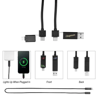 25325 - 3' 100W Light-Up Quick Charge Cable