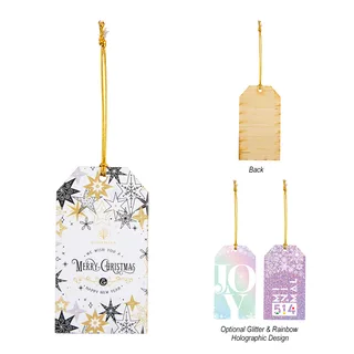 1945 - Wood Ornament - Gift Tag