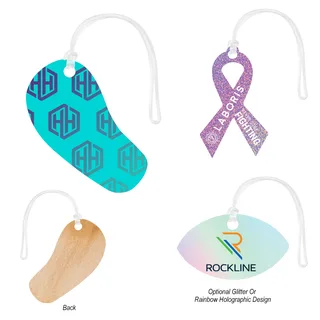 75220 - Full Color Wood Luggage Tag - 6"
