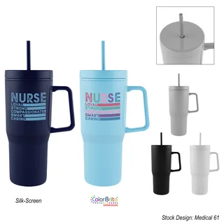 50272 - 28 Oz. Intrepid Recycled PS Double Wall Tumbler