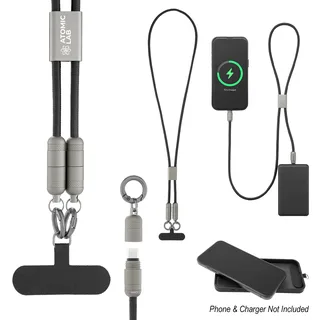 25661 - 60W Charging Cable Lanyard With Phone Tether