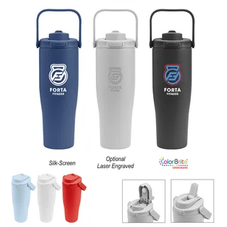 50316 - 30 Oz. Denali Sip & Chug Recycled Stainless Steel Tumbler