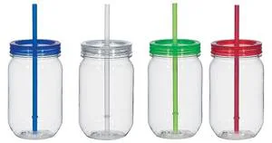 CP21335 - Mason Jar, Botella Plastica Quesnel