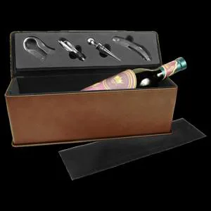 CP19354 - Caja Porta Vino Con Accesorios Alincour