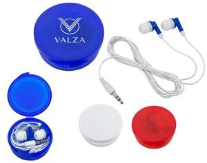 CP14399 - Audifonos De Goma en estuche plastico